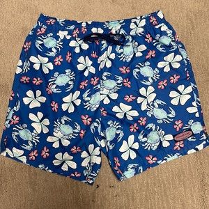 Vineyard Vines 7” Printed Chappy Swim Trunks SZ Med